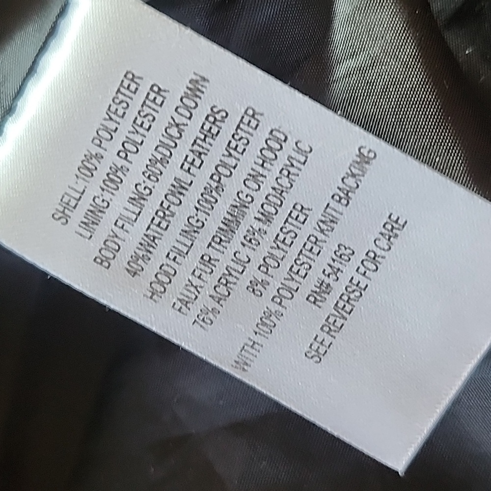 Calvin Klein Ladies XL Black Puffy Hooded Jacket - Picture 5 of 16